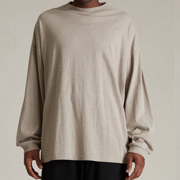 Fear of God Beige Long Sleeve Tee - Picture 1 of 8